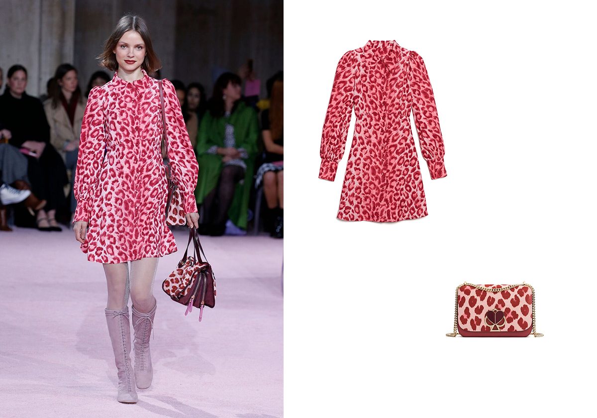 حقيبة اليد بنقشة النمر الملوّن من Kate Spade