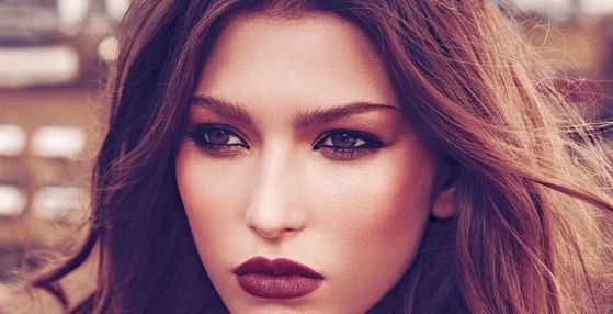 طريقة عمل مكياج عنابي | تعليم مكياج عنابي جميل بالخطوات