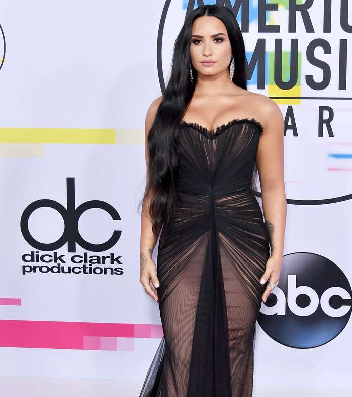 ديمي لوغاتو بفستان من Ester Abner في حفل American Music Awards 2017
