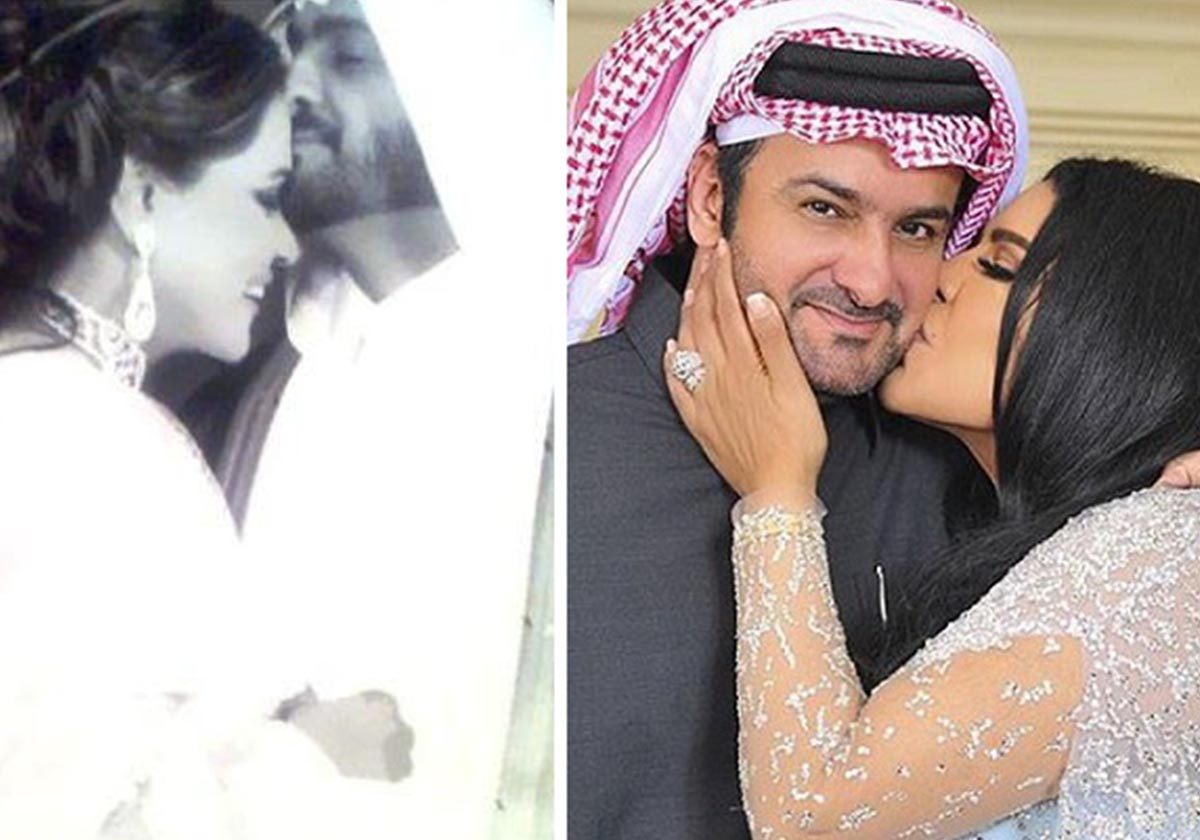 لحظات رومنسية تجمع أحلام وزوجها