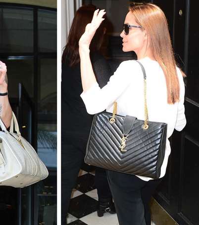 بالصور، إليك ماركات شنط أنجيلينا جولي