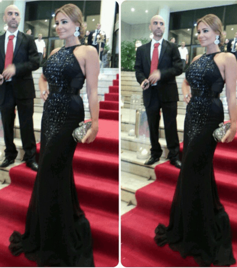 إطلالة مميّزة لكارول سماحة على سجّادة الـ Murex D'Or 2014 الحمراء