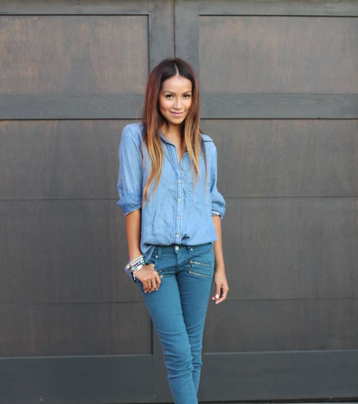 صور موديلات بلايز جينز