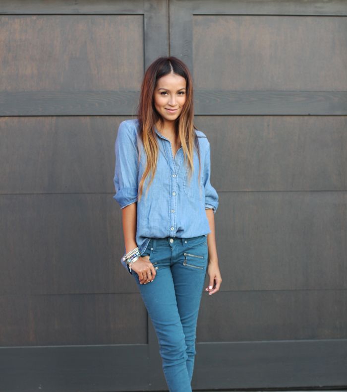 صور موديلات بلايز جينز