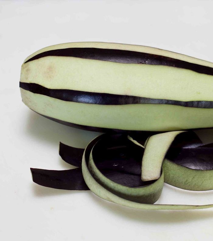 الخطوة الرابعة: قشور الباذنجان