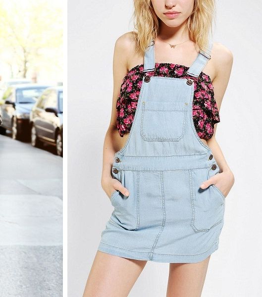 موضة الـ Overall skirt