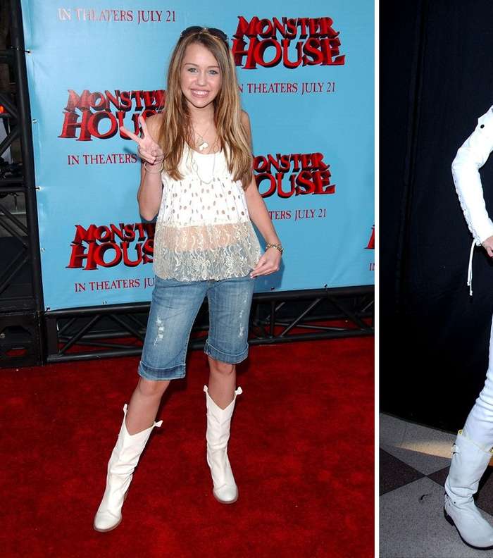 ستايل مايلي سايرس في السنوات السابقة