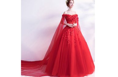 فساتين اوف شولدر طويله