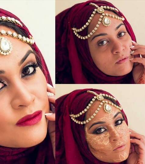 الحناء يواكب الـ Contouring في الماكياج بأسلوب عصري