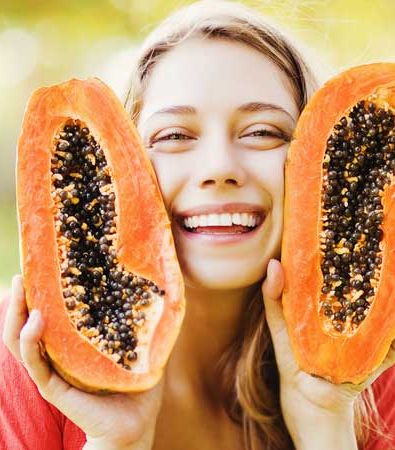 البابايا مع العسل أو السكّر