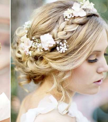 الضفيرة ترافق الشعر المقلوب يوم زفافك 
