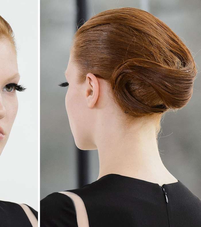 الشعر المرفوع والرموش المستعارة مع Stephane Rolland