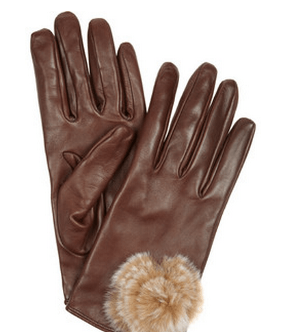 قفازات باللون البني من Etro