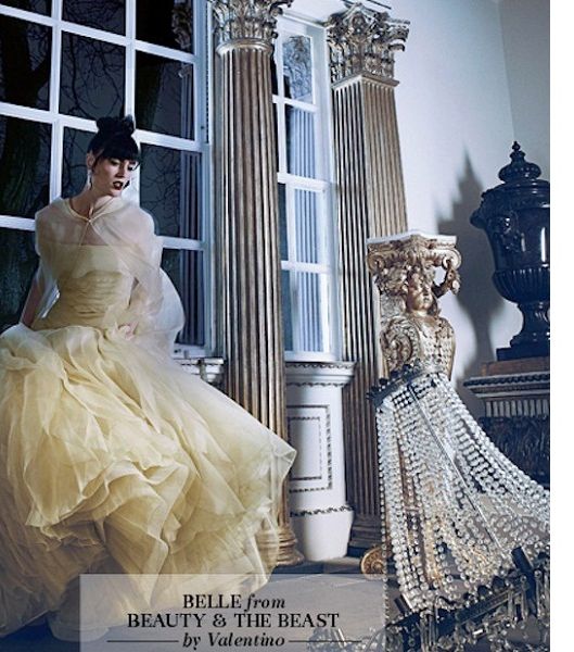 عرض Valentino فستان مستوحى من شخصيّة الأميرة الحسناء