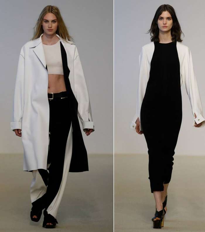 موضة المونوكروم من مجموعة Calvin Klein Resort 2014