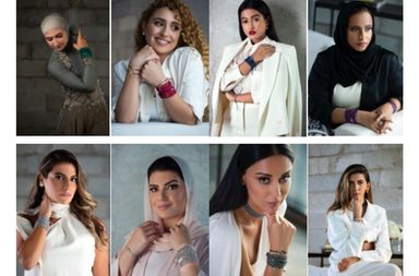 وجوه نسائية من الفيديو الترويجي لمجموعة باور