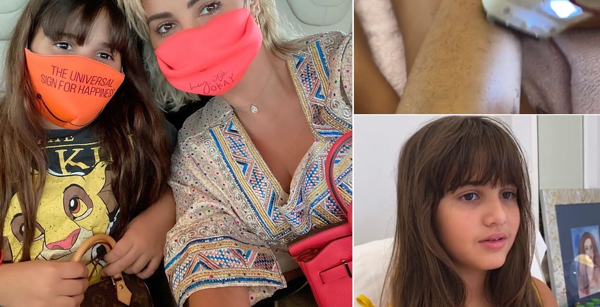 جويل ماردينيان تنشر فيديو تحلق به شعر جسد ابنتها وتوضح السبب