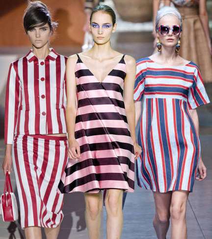 اختاري لربيع 2014 موضة الأقمشة المقلّمة