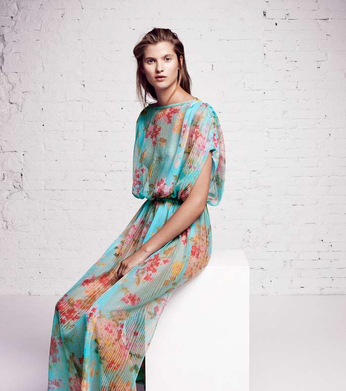 موضة الفستان الماكسي المطبع من مجموعة Blumarine Resort 2016