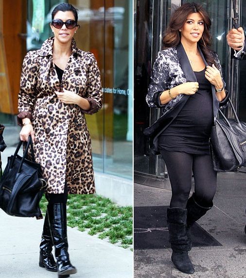 إطلالات كورتني كارداشيان خلال فترة الحمل