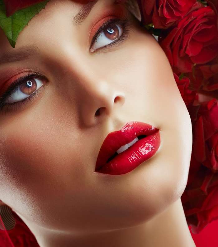 صور احمر شفاه روج عنابي 2013 | تدرجات الوان ارواج 2014 