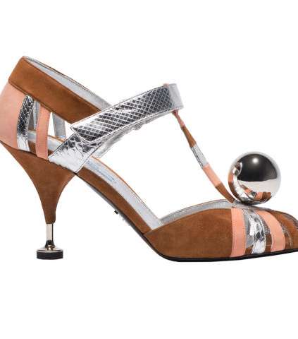 اختاري لصيف 2016 حذاء برادا بالكعب الصغير Kitten Heels