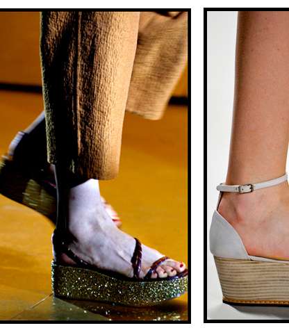 من الصيحات الرائجة في صيف 2013، أحذية الـ Flat Platform