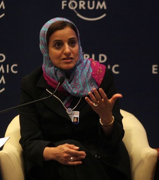 المرتبة الأولى: الوزيرة الإماراتية لبنى القاسمي 