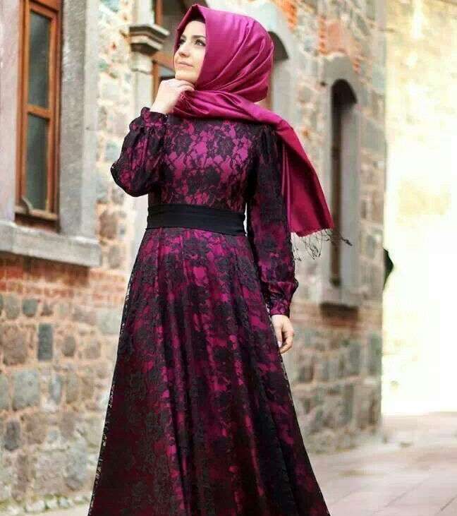 فساتين 2017 للمحجبات بالموديلات