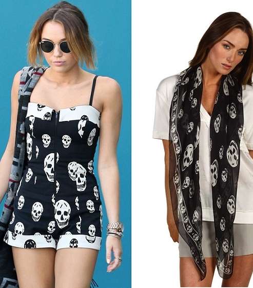 رسمة الجمجمة تدخل عالم الثياب