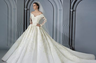 عروس Marwan&Khaled Couture: الأناقة الأمبراطورية