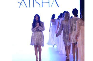 بالصور، إكتشفي عرض أزياء عائشة رمضان لصيف 2014