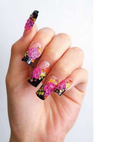 أظافرك بالرسومات المطبعة