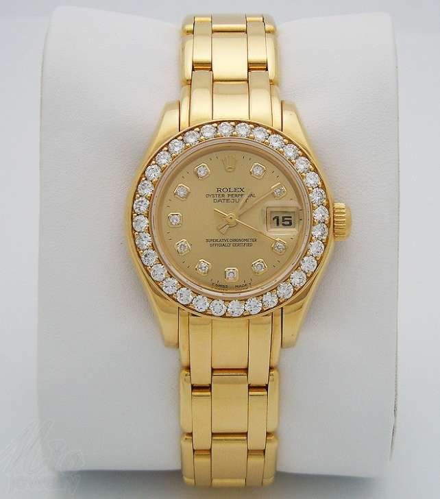 من أغلى ساعات رولكس، ساعة Oyster Perpetual Lady Datejust Pearlmaster Yellow Gold