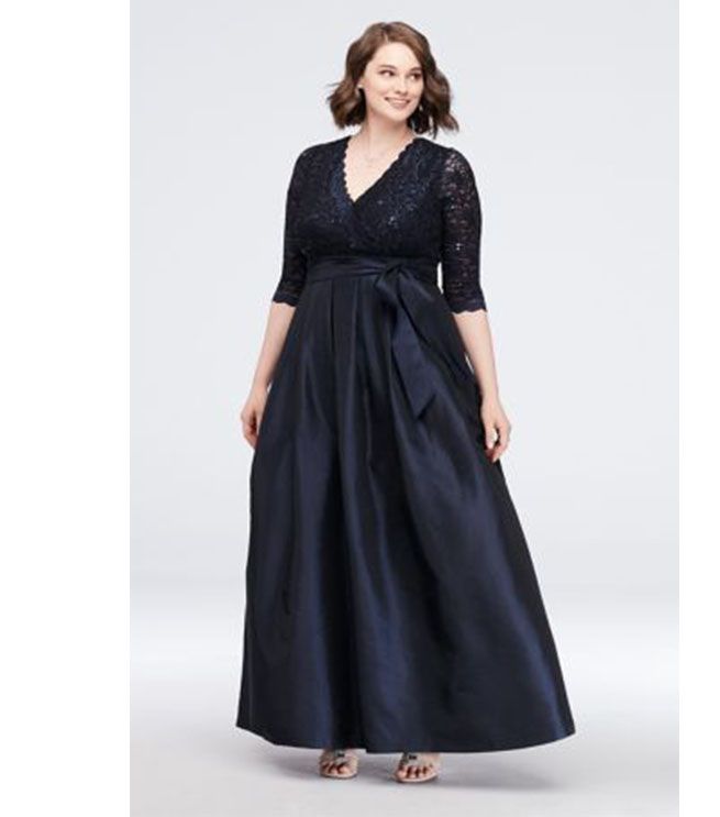 فساتين سهرة طويلة للسمينات