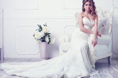 بالصور، فساتين زفاف بقصّة ذيل السمكة