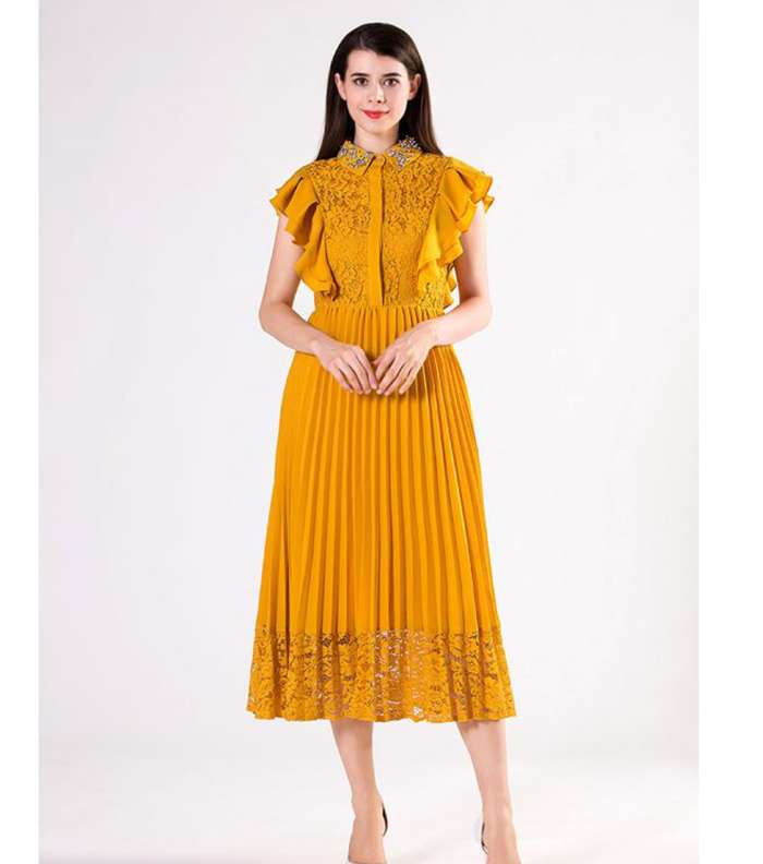 فساتين بليسيه طويلة