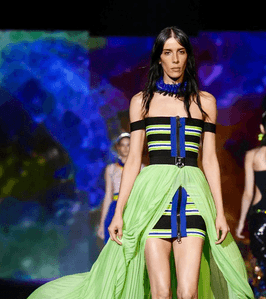 موضة الفساتين القصيرة مع التول بشكل التنورة من Dsquared2 لصيف 2016