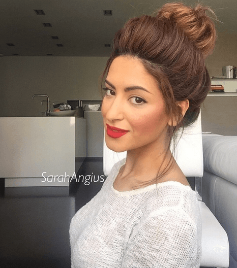 سارة أنغيس تعتمد الكعمة العالية