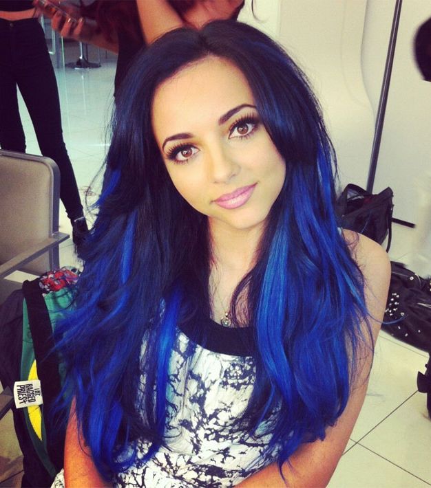 اختاري الصبغة باللون الأزرق