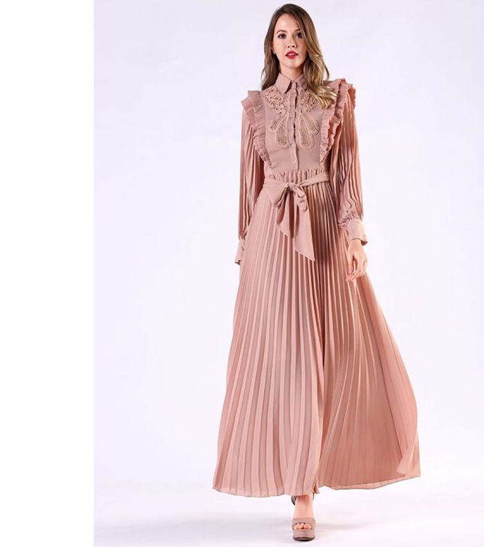 فساتين بليسيه طويلة