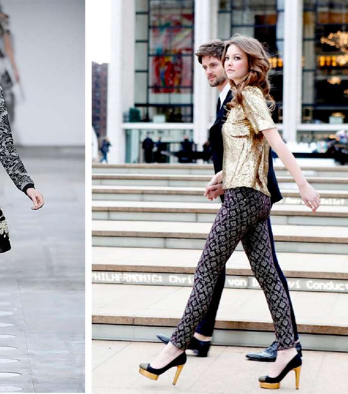 بين التفاصيل الباروكيّة، الألوان الذهبيّة والمعدنيّة