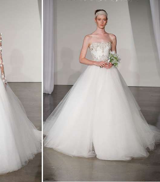 تألقي بفساتين زفاف سندريلا المزينة بالأزهار