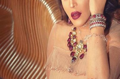 صور اجمل فساتين احلام الشامسي الجديده