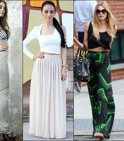موضة الـ Maxi Skirt مع الـ Cropped Top