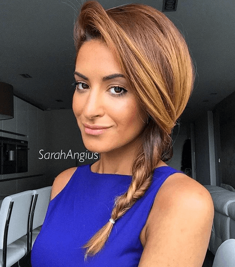 سارة أنغيس تعتمد الضفيرة الجانبية