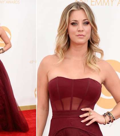 Kaley Cuoco تختار فستانها لحفل الـ Emmy من فيرا وانغ