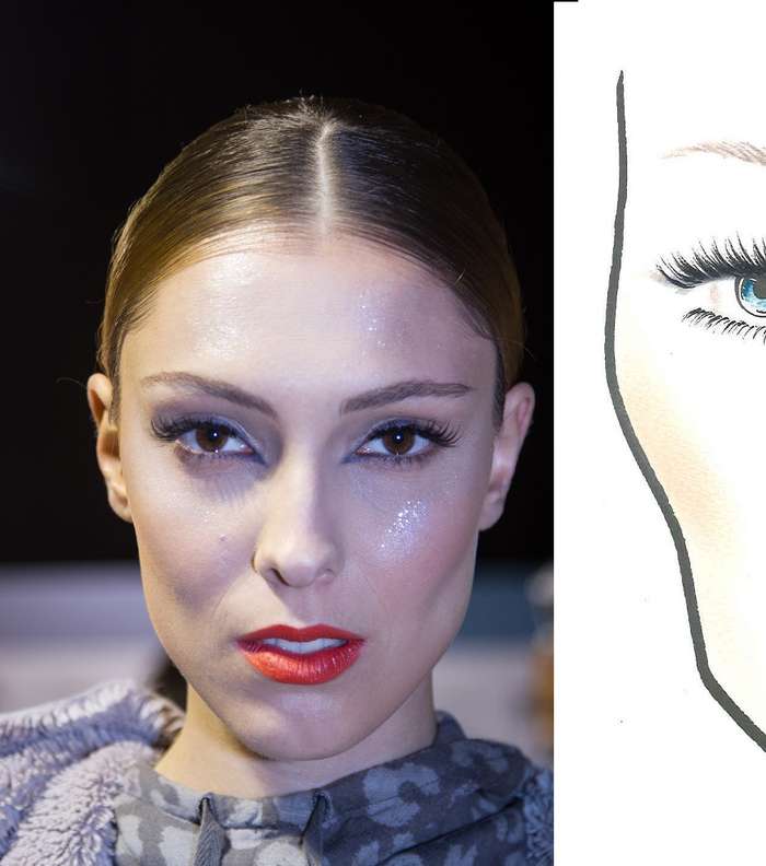 وسط عاصفة من الصقيع تضرب سيبيريا، تمشي إمرأة Essaمع ماكياج MAC!