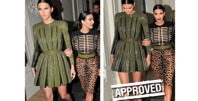بالصور، إكتشفي أزياء كيم كارداشيان وكينديل جينير