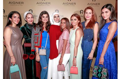 اهم مدونات الموضة في دبي يحضرن حفل Aigner